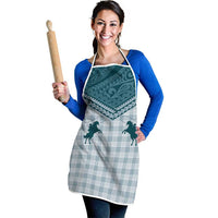 Aloha Hawaii Cowboys Paniolo Apron Teal Palaka LT7 - Polynesian Pride