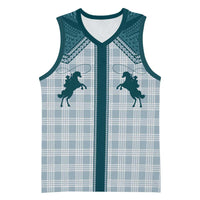 Aloha Hawaii Cowboys Paniolo Basketball Jersey Teal Palaka LT7 Unisex Teal - Polynesian Pride