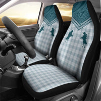 Aloha Hawaii Cowboys Paniolo Car Seat Cover Teal Palaka - Polynesian Pride