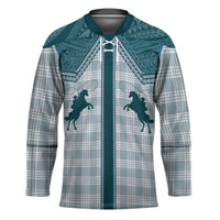 Aloha Hawaii Cowboys Paniolo Hockey Jersey Teal Palaka LT7 Unisex Teal - Polynesian Pride