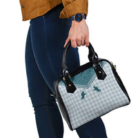 Aloha Hawaii Cowboys Paniolo Shoulder Handbag Teal Palaka - Polynesian Pride