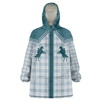 Aloha Hawaii Cowboys Paniolo Wearable Blanket Hoodie Teal Palaka LT7 One Size Teal - Polynesian Pride