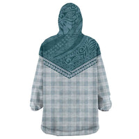 Aloha Hawaii Cowboys Paniolo Wearable Blanket Hoodie Teal Palaka LT7 - Polynesian Pride