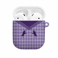 Aloha Hawaii Cowboys Paniolo AirPods Case Violet Palaka LT7 Purple - Polynesian Pride