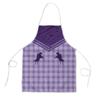 Aloha Hawaii Cowboys Paniolo Apron Violet Palaka LT7 Purple - Polynesian Pride