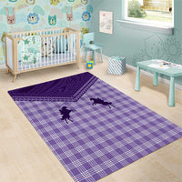 Aloha Hawaii Cowboys Paniolo Area Rug Violet Palaka - Polynesian Pride