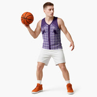 Aloha Hawaii Cowboys Paniolo Basketball Jersey Violet Palaka LT7 - Polynesian Pride