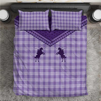 Aloha Hawaii Cowboys Paniolo Bedding Set Violet Palaka - Polynesian Pride