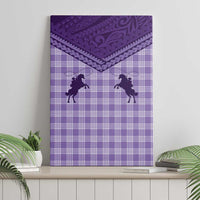 Aloha Hawaii Cowboys Paniolo Canvas Wall Art Violet Palaka LT7 - Polynesian Pride