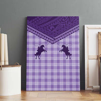 Aloha Hawaii Cowboys Paniolo Canvas Wall Art Violet Palaka LT7 - Polynesian Pride
