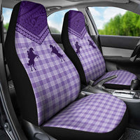 Aloha Hawaii Cowboys Paniolo Car Seat Cover Violet Palaka - Polynesian Pride