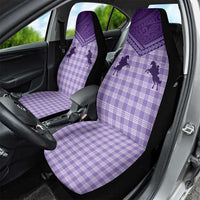 Aloha Hawaii Cowboys Paniolo Car Seat Cover Violet Palaka - Polynesian Pride