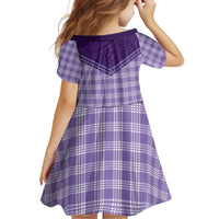 Aloha Hawaii Cowboys Paniolo Family Matching Long Sleeve Bodycon Dress and Hawaiian Shirt Violet Palaka - Polynesian Pride