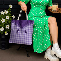 Aloha Hawaii Cowboys Paniolo Tote Bag Violet Palaka - Polynesian Pride