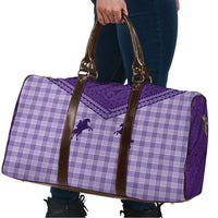 Aloha Hawaii Cowboys Paniolo Travel Bag Violet Palaka - Polynesian Pride