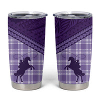 Aloha Hawaii Cowboys Paniolo Tumbler Cup Violet Palaka - Polynesian Pride