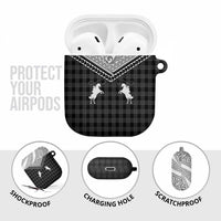 Aloha Hawaii Cowboys Paniolo AirPods Case Black Palaka LT7 - Polynesian Pride
