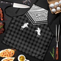Aloha Hawaii Cowboys Paniolo Apron Black Palaka LT7 Black - Polynesian Pride