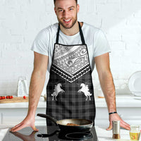 Aloha Hawaii Cowboys Paniolo Apron Black Palaka LT7 - Polynesian Pride