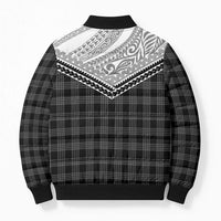 Aloha Hawaii Cowboys Paniolo Bomber Puffer Jacket Black Palaka LT7 - Polynesian Pride