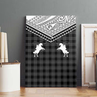 Aloha Hawaii Cowboys Paniolo Canvas Wall Art Black Palaka LT7 - Polynesian Pride