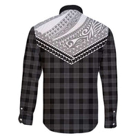 Aloha Hawaii Cowboys Paniolo Family Matching Tank Maxi Dress and Hawaiian Shirt Black Palaka - Polynesian Pride