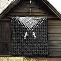 Aloha Hawaii Cowboys Paniolo Quilt Black Palaka - Polynesian Pride