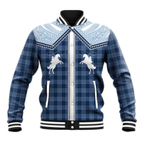 Aloha Hawaii Cowboys Paniolo Baseball Jacket Navy Blue Palaka LT7 Unisex Navy - Polynesian Pride