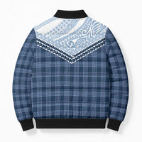Aloha Hawaii Cowboys Paniolo Bomber Puffer Jacket Navy Blue Palaka LT7 - Polynesian Pride
