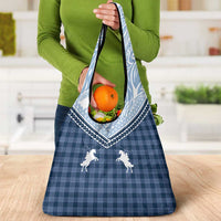 Aloha Hawaii Cowboys Paniolo Grocery Bag Navy Blue Palaka LT7 - Polynesian Pride