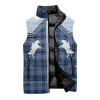 Aloha Hawaii Cowboys Paniolo Sleeveless Puffer Jacket Navy Blue Palaka LT7 - Polynesian Pride