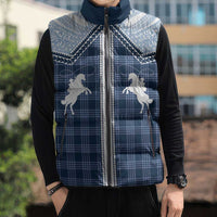 Aloha Hawaii Cowboys Paniolo Sleeveless Puffer Jacket Navy Blue Palaka LT7 - Polynesian Pride