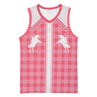 Aloha Hawaii Cowboys Paniolo Basketball Jersey Rose Palaka LT7 Unisex Pink - Polynesian Pride
