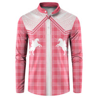 Aloha Hawaii Cowboys Paniolo Button Sweatshirt Rose Palaka LT7 Pink - Polynesian Pride
