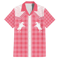Aloha Hawaii Cowboys Paniolo Family Matching Puletasi and Hawaiian Shirt Rose Palaka - Polynesian Pride