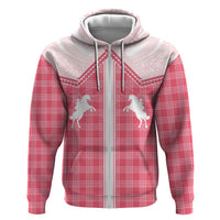 Aloha Hawaii Cowboys Paniolo Zip Hoodie Rose Palaka - Polynesian Pride
