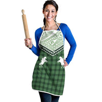 Aloha Hawaii Cowboys Paniolo Apron Forest Green Palaka LT7 - Polynesian Pride