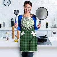 Aloha Hawaii Cowboys Paniolo Apron Forest Green Palaka LT7 - Polynesian Pride