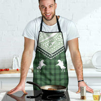 Aloha Hawaii Cowboys Paniolo Apron Forest Green Palaka LT7 - Polynesian Pride
