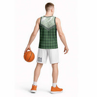 Aloha Hawaii Cowboys Paniolo Basketball Jersey Forest Green Palaka LT7 - Polynesian Pride