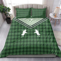 Aloha Hawaii Cowboys Paniolo Bedding Set Forest Green Palaka - Polynesian Pride