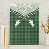 Aloha Hawaii Cowboys Paniolo Canvas Wall Art Forest Green Palaka LT7 Without Frame Dark Green - Polynesian Pride