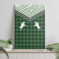 Aloha Hawaii Cowboys Paniolo Canvas Wall Art Forest Green Palaka LT7 - Polynesian Pride