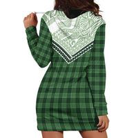 Aloha Hawaii Cowboys Paniolo Hoodie Dress Forest Green Palaka - Polynesian Pride