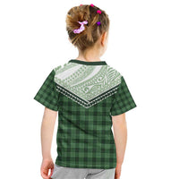 Aloha Hawaii Cowboys Paniolo Kid T Shirt Forest Green Palaka - Polynesian Pride