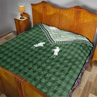 Aloha Hawaii Cowboys Paniolo Quilt Forest Green Palaka - Polynesian Pride