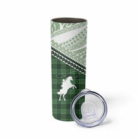 Aloha Hawaii Cowboys Paniolo Skinny Tumbler Forest Green Palaka - Polynesian Pride