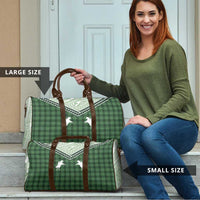 Aloha Hawaii Cowboys Paniolo Travel Bag Forest Green Palaka - Polynesian Pride