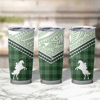 Aloha Hawaii Cowboys Paniolo Tumbler Cup Forest Green Palaka - Polynesian Pride