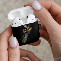 Kia Ora New Zealand Floral AirPods Case Black LT7 - Polynesian Pride